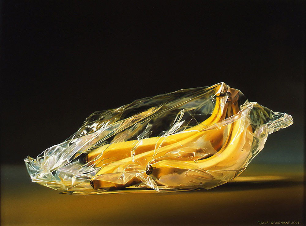 Onzin schilder Seraph Bananen in Plastic | Tjalf Sparnaay