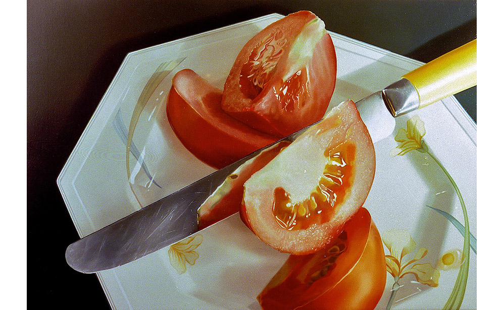 Tomaten op bord