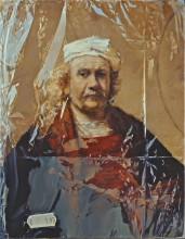 Rembrandt's zelfportret in plastic